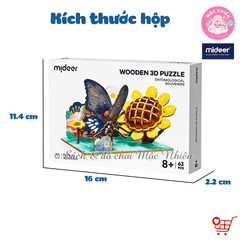 Mô hình lắp ghép gỗ Mideer Wooden 3D Puzzle, đồ chơi 3D sáng tạo cho bé từ 8 tuổi