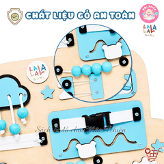 Bảng bận rộn Busy board mới 2025 rèn luyện vận động tinh Lalala baby