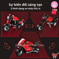 Đồ chơi lắp ráp Qman 42114 - Mô Tô Thể Thao (338 mảnh ghép)