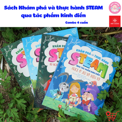 Sách Khám phá và thực hành STEAM qua tác phẩm kinh điển - Đinh Tị Books