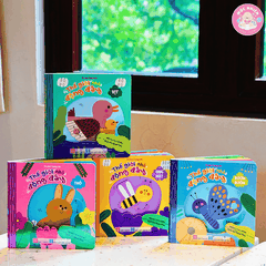 Combo 04 cuốn Sách tương tác cho bé - Thế giới nhỏ động đậy - Đinh Tị Books