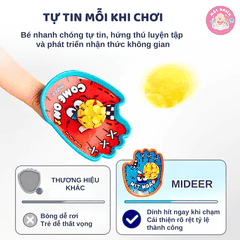 Bộ vợt ném bóng dính Mideer kèm bóng ném cao su - Suction Ball Set