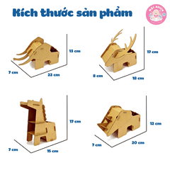 Đồ chơi giấy từ bìa carton cao cấp - Hộp bút để bàn giấy carton (Nhiều mẫu) - Hộp đựng bút Magix