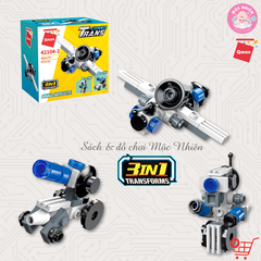 Đồ chơi lắp ráp xếp hình 10 trong 1 Qman 42104 - Biệt đội biến hình