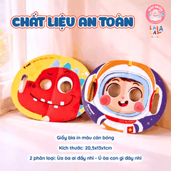 Sách giấy Peek a boo ú oà Ai đây nhỉ thú vị - kích thích trí tưởng tượng phát triển khả năng ghi nhớ Lalala baby