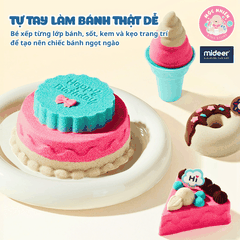 Đồ chơi Cát động lực Mideer kèm dụng cụ tạo hình thủ công làm bánh cho bé cao cấp Color Magic Sand (MD4326)