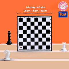 Bộ Hộp Cờ Vua Nam Châm Chess Bàn 31cm, 28cm - Hiệu Foxi - Cờ vua quốc tế kèm hộp đựng