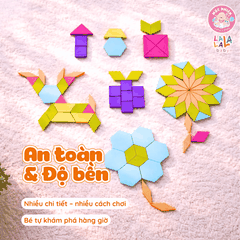 Đồ chơi xếp hình nam châm Lala Wooderland bằng gỗ cao cấp phát triển tư duy sáng tạo logic cho bé - Lalala baby