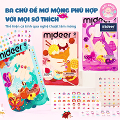 Đồ chơi Sticker dán móng tay cho bé Mideer Nail stickers 4 mẫu miếng dán cho bé gái