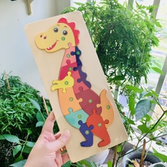 Tranh ghép nối số bằng gỗ dập nổi 3D từ 1-10 nhiều chủ đề giúp bé phát triển tư duy và vận động tinh