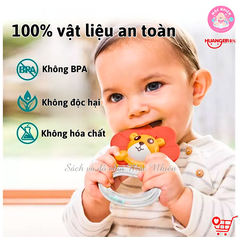 Đồ chơi Huanger HE0132 - Bộ 6 lục lạc động vật dễ thương (chịu được nhiệt độ sôi của nước)