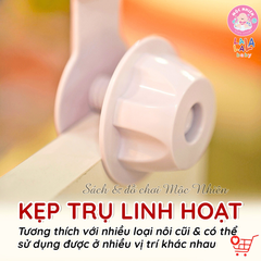 Combo Bộ Đồ chơi Treo Nôi Cũi Tự Động Quay có Phát Nhạc + 2 cục Pin tiểu 2A - Lalala baby