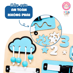 Bảng bận rộn Busy board mới 2025 rèn luyện vận động tinh Lalala baby
