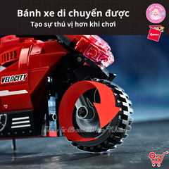 Đồ chơi lắp ráp Qman 42114 - Mô Tô Thể Thao (338 mảnh ghép)