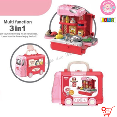 Đồ chơi nhập vai Bowa 8075 - Xe buýt nhà bếp 32 chi tiết