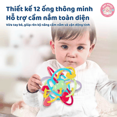 Đồ chơi lục lạc gặm nướu silicone cho bé sơ sinh - Goodway - G205