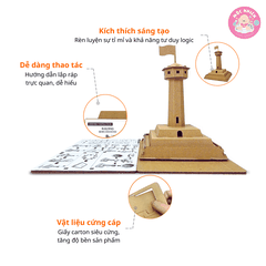 Đồ chơi giấy từ bìa carton cao cấp - Mô hình lắp ráp địa danh Việt Nam (Nhiều mẫu) - Magix