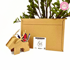 Đồ chơi giấy từ bìa carton cao cấp - Hộp bút để bàn giấy carton (Nhiều mẫu) - Hộp đựng bút Magix