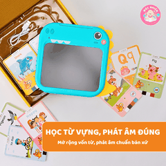 Máy Đọc Viết LalaTalk - Máy Đọc Thẻ Song Ngữ Anh Việt Có Phát Nhạc Kết Hợp Bảng Viết Tự Xóa Thông Minh Lalala Baby