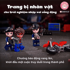 Đồ chơi lắp ráp xếp hình Keepplay 11023 - Đội đặc nhiệm chống khủng bố (364 chi tiết)