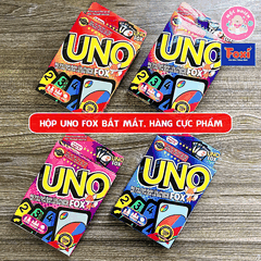 Bộ bài Boardgame - Uno Fox hiệu Foxi - UNO cao cấp-trò chơi thẻ bài siêu hay cuốn hút-gắn kết bạn bè gia đình