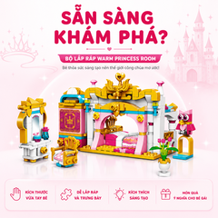Đồ chơi lắp ráp xếp hình Qman 32012 - Căn phòng công chúa (282 mảnh ghép) - Dành cho bé gái trên 6 tuổi