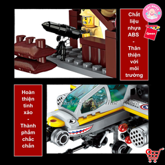 Đồ chơi lắp ráp, xếp hình Qman 1719 - Trực Thăng Trên Không (280 mảnh ghép)