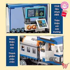 Đồ chơi lắp ráp, xếp hình Qman 1140 - Vụ phóng tàu không gian - Bộ lớn 632 mảnh ghép