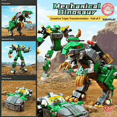 Đồ chơi lắp ráp xếp hình Keepplay 42115 - Robot xanh biến hình