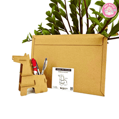 Đồ chơi giấy từ bìa carton cao cấp - Hộp bút để bàn giấy carton (Nhiều mẫu) - Hộp đựng bút Magix
