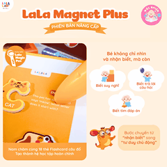 Đồ chơi nam châm Lala Magnet Plus hỗ trợ phát triển khả năng tư duy, Nâng cấp trải nghiệm học tập - Lalala baby