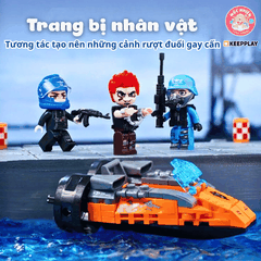 Đồ chơi lắp ráp xếp hình Keepplay 11024 - Máy bay trực thăng quân sự (748 chi tiết)