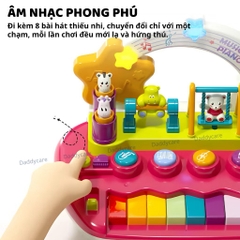 Đồ chơi âm nhạc cho bé kèm đàn piano điện tử có hiệu ứng động vật nhảy múa Goodway Musical Piano