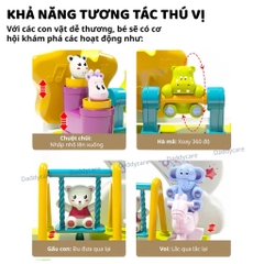 Đồ chơi âm nhạc cho bé kèm đàn piano điện tử có hiệu ứng động vật nhảy múa Goodway Musical Piano