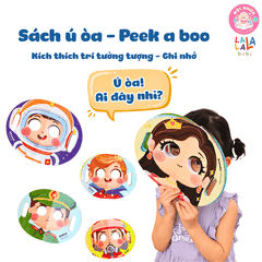 Combo 02 cuốn Sách ú oà Peek a boo Ai đây nhỉ thú vị - kích thích trí tưởng tượng phát triển khả năng ghi nhớ Lalala baby