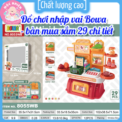 Đồ chơi nhập vai Bowa 8055 - Bàn mua sắm 29 chi tiết