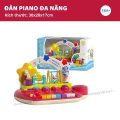 Đồ chơi âm nhạc cho bé kèm đàn piano điện tử có hiệu ứng động vật nhảy múa Goodway Musical Piano