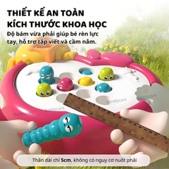 Đồ chơi gắp sâu, đồ chơi đập chuột cho bé Goodway Whack A Insect, Đồ Chơi Tương Tác Vui Nhộn Cho Bé