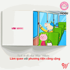 Combo 04 cuốn Sách Truyện Ehon bé 1-2-3 tuổi - Thế giới các loại xe - MOGU