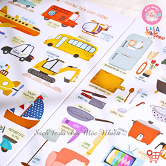 Combo 03 Bảng gấp thông thái My First Learning chart (3 chủ đề) - Lalala Baby