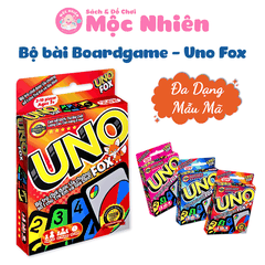 Bộ bài Boardgame - Uno Fox hiệu Foxi - UNO cao cấp-trò chơi thẻ bài siêu hay cuốn hút-gắn kết bạn bè gia đình