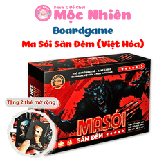 Board game Bài Ma Sói Săn Đêm Việt hóa Foxi - Werewoft-80 lá-78 lá tặng 2 thẻ mở rộng - Thẻ in siêu dày