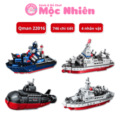 Đồ chơi lắp ráp xếp hình Qman 22016 - Biệt đội sấm sét (746 chi tiết) - Dành cho bé từ 6 tuổi