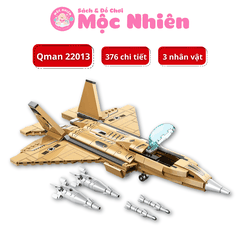 Đồ chơi lắp ráp xếp hình Qman 22013 - Tiêm kích 376 chi tiết (có 03 nhân vật minifigues)