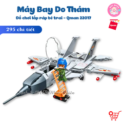 Đồ chơi lắp ráp xếp hình Qman 22017 - Máy bay do thám (295 chi tiết)