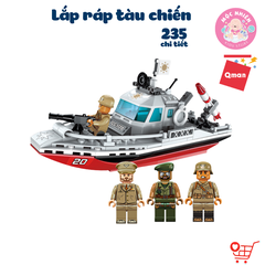 Đồ chơi lắp ráp Qman 1720 - Cuộc xung đột bờ biển (235 chi tiết)