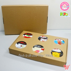 Hộp 6 sách vải song ngữ 12x12 cm dành cho bé sơ sinh - Pipovietnam