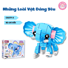 Đồ chơi lắp ráp WOMA C0277 - Những loài vật dễ thương (655 mảnh ghép)