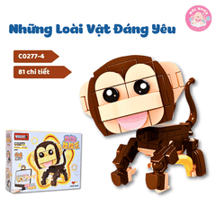 Đồ chơi lắp ráp WOMA C0277 - Những loài vật dễ thương (655 mảnh ghép)