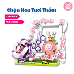 Đồ chơi lắp ráp WOMA C2000 - Chậu hoa tươi thắm (656 mảnh ghép)